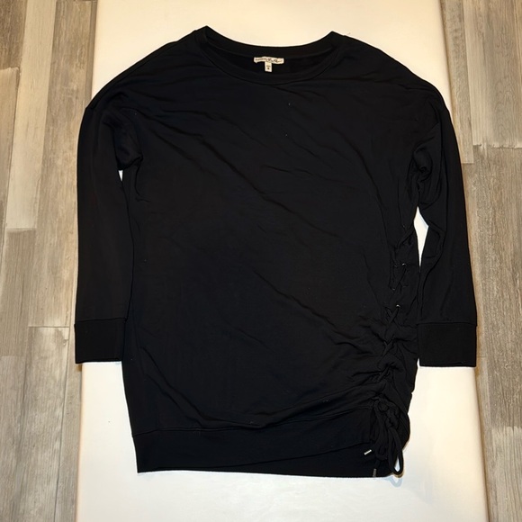 Express One Eleven Black Sweater Dress with Tie Size Medium - Picture 12 of 12